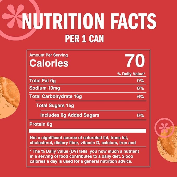 IZZE Sparkling Water Juice Beverage Blend Grapefruit No Sugar Added 8.4 FL OZ 24 Cans
