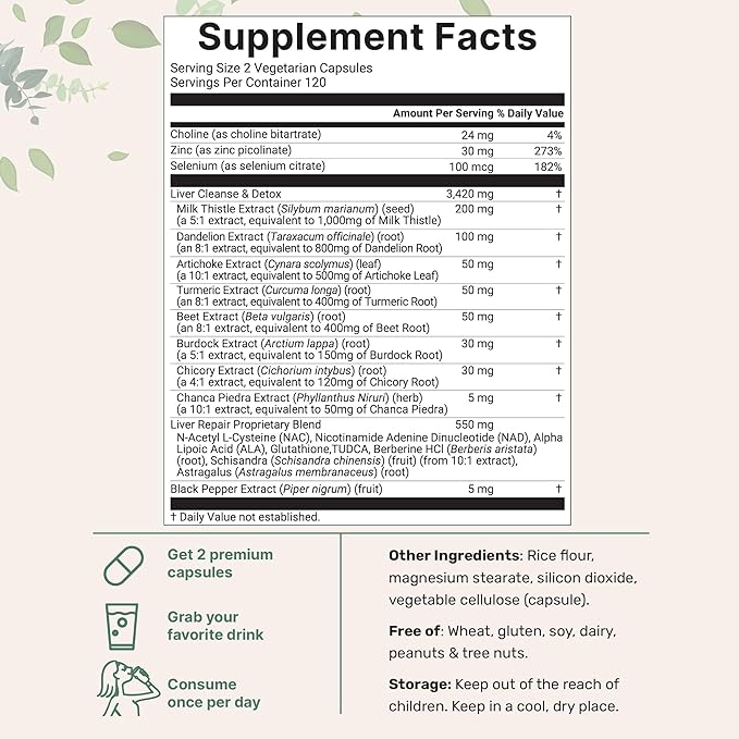 Micro Ingredients Multi Collagen Complex &amp Liver Detox Bundle 2 Pack | 5 Collagen Peptides with Hyaluronic Acid Vitamin C &amp Biotin | 20-in-1 Advanced Formula with Milk Thistle Dandelion &am