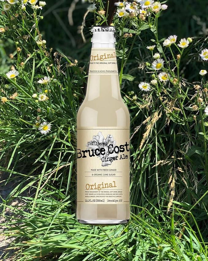 Bruce Cost - Unfiltered Ginger Ale - Original - 12 oz (12 Glass Bottles)