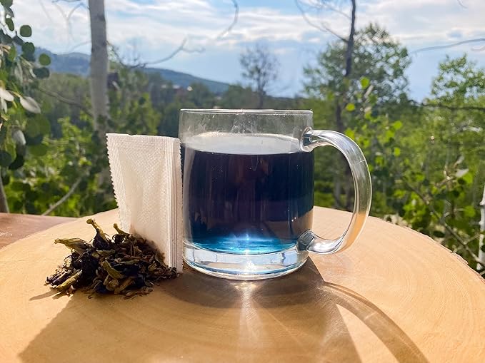 Jade Tea - Organic Polyphenol Tea - Peppermint Leaf Star Anise Clove &amp Butterfly Pea Flower - Antioxidant Rich for Inflammation Support - 25 Count (Pack of 1) - Made In USA