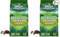 Green Mountain Coffee Roasters Breakfast Blend Whole Bean Coffee Bagged 18 oz (Pack of 2)