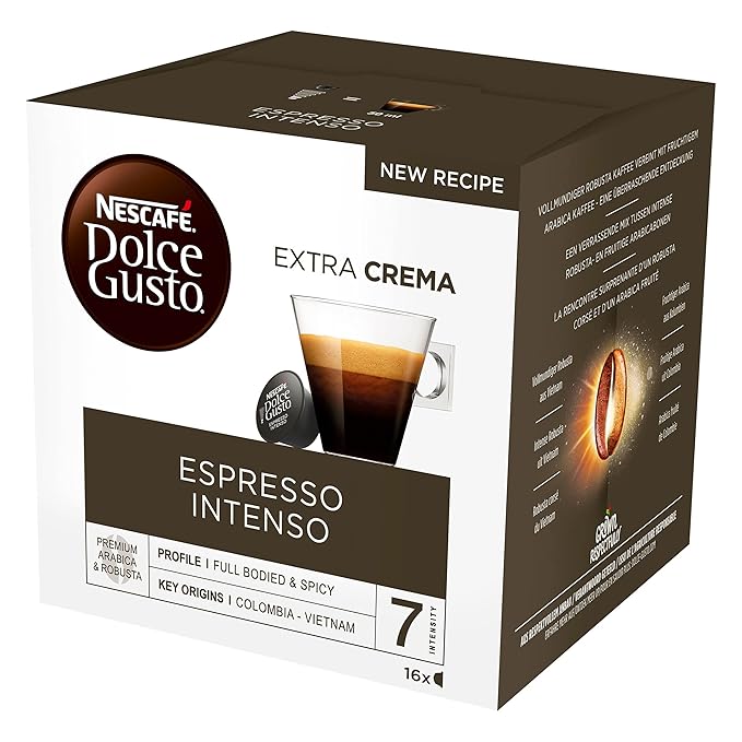 Nescafé Dolce Gusto Espresso Intenso Pack of 6 6 x 16 Capsules