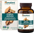 Himalaya Organic Arjuna 60 Day Supply - Herbal Supplement Supporting Heart Health and Normal Blood Pressure - USDA Organic Vegan Non-GMO Gluten Free 700 mg 60 Caplets