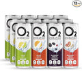 O2 Oxygenated Sports Recovery Drink | 120% More Electrolytes Than Standard Sports Drinks | Variety Pack | Non-Carbonated Electrolyte Drink | Post Workout Recovery Drink | 12 oz Cans (12 Pack)