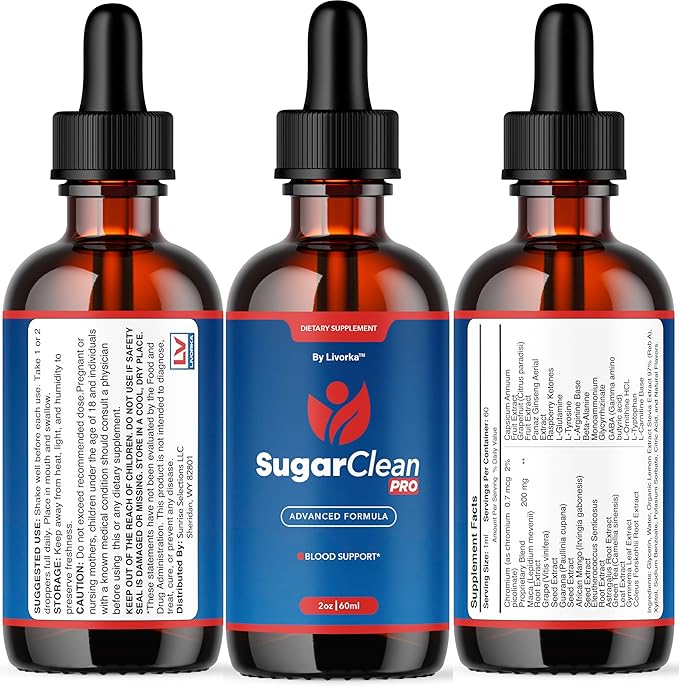 (2 Pack) Sugar Clean Pro Drops - Official SugarClean Pro Advanced Premium Liquid Formula Support - Maximum Strength Natural Supplement for Overall Health &amp Wellness Reviews 2 Bottles for 2 Month