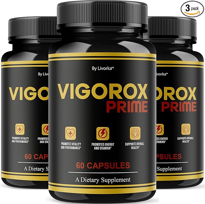 (3 Pack) Vigorox Prime Capsules - Official VigoroxPrime Pills Advanced Support Formula - Maximum Strength All Natural Ingredients for Overall Health &amp Wellness Reviews 180 Capsules for 3 Months