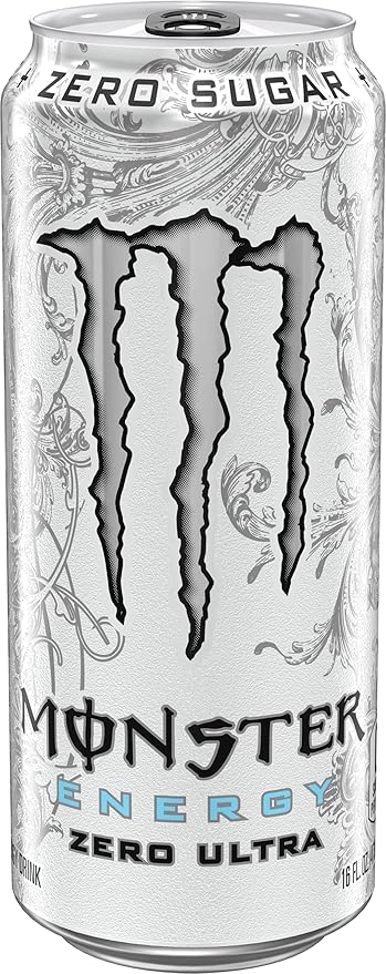 Monster Energy Zero Ultra Sugar Free Energy Drink 16 Ounce | Pack of 12