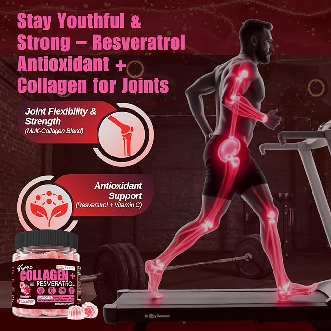 Multi Collagen Gummies Peptides Hydrolyzed Type I II III V X Plus Resveratrol Hyaluronic Acid &amp Biotin Gummies for Hair Skin and Nails Vitamins | Colageno Hidrolizado for Women &amp Men | Sug