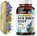 BIO KRAUTER® Dan Shen Red Sage for Circulatory Support - Pure Vegan Dan Shen Supplement (Salvia Miltiorrhiza) 1200 mg per Serving - Antioxidant Herbal Supplement 100 Сapsules 25-Day Supply Non-GMO