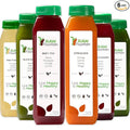 1 Day Juice Cleanse by Raw Fountain All Natural Raw Detox Cleanse Juicing for Body Reset Cold Pressed Juice Fast Great Way to Jumpstart a Healthy Diet 6 Bottles 12oz
