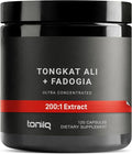 Tongkat Ali Fadogia Agrestis - Ultra High Potency 200:1 Tongkat Ali &amp 30:1 Fadogia Agrestis - 2% Eurycomanone -Third-Party Lab Tested - 120 Capsules