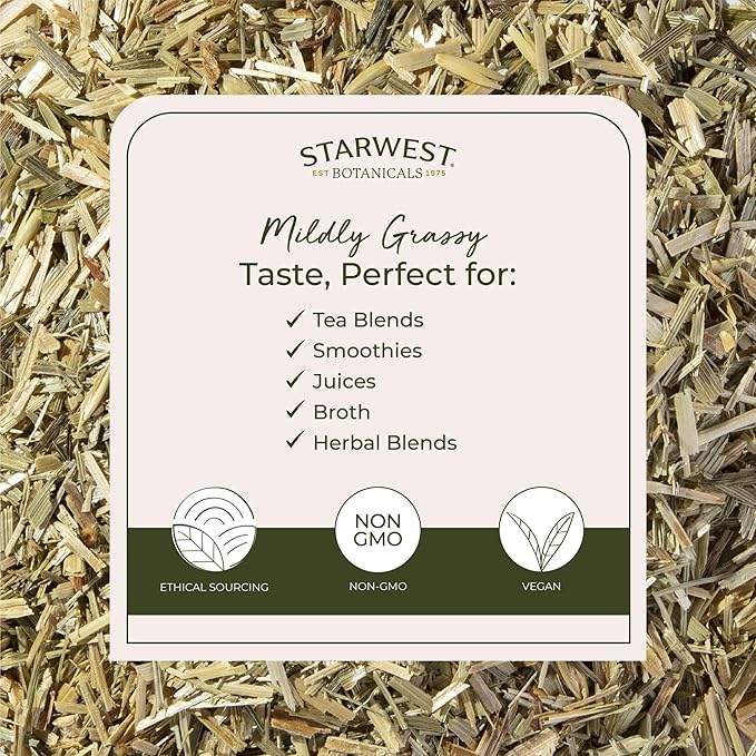 Starwest Botanicals Oatstraw Loose Leaf Organic - Dried Herb for Tea &amp Cooking Cut &amp Sifted Certified Kosher Non-GMO - Bulk 1 lb Bag