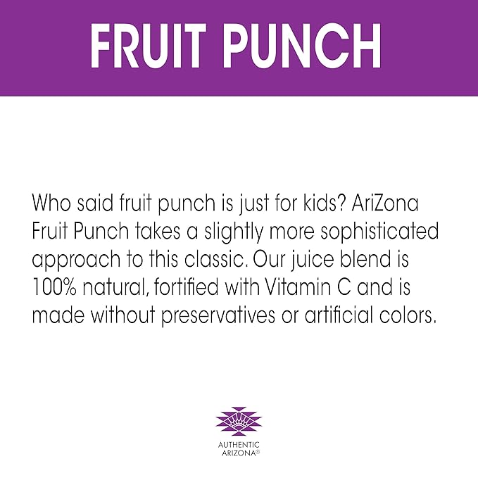 AriZona Fruit Punch - Big Can 22 Fl Oz (Pack of 24)