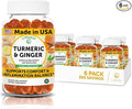 Lunakai USA Made Turmeric and Ginger Supplement Gummies 500mg with Black Pepper – High Absorption Curcumin Turmeric Gummies for Joint Comfort Daily Immune Support Non-GMO - 6 Pack