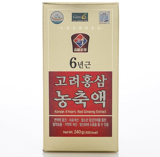 240g(8.5oz) 100% Pure Korean 6years Root Red Ginseng Extract Saponin Panax