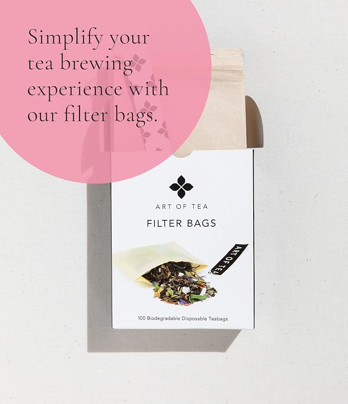 Art of Tea | Organic English Breakfast Tea | 50 Pyramid Tea Bag Sachet Bulk Box