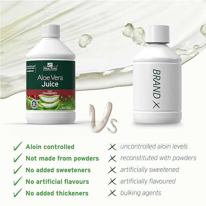 Aloe Pura Cranberry Aloe Vera Juice 500 ML
