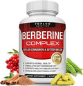 Toplux Berberine with Ceylon Cinnamon and Bitter Melon 2100mg - High Purity 97% HCL Berberine Supplement Supports Overall Health &amp Immune System Non-GMO Vegan 90 Capsules
