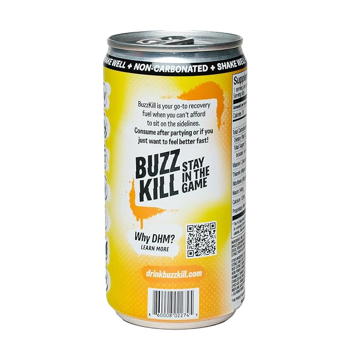 BuzzKill Recovery Drink Feel Better The Next Day 8.5 oz (Pack of 4)