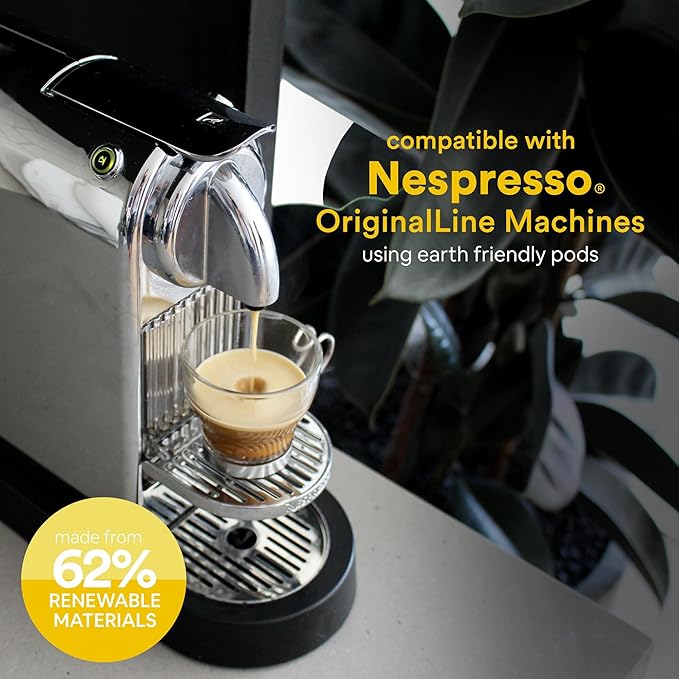 WOKEN COFFEE Compostable Nespresso Pods | Mixed Collection | Arabica Cremoso Light &amp Dark Roast | Roasted USA | Compatible With Nespresso Original Machines | Eco-Friendly Biodegradable Coffee C