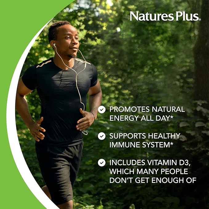 NaturesPlus Source of Life - 180 Capsules - Multivitamin &amp Mineral Supplement - Supports Natural Energy &amp Overall Well-Being - Gluten Free Vegetarian - 20 Servings