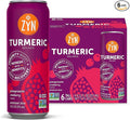 ZYN Turmeric Wellness Drink (6 Pack) Pomegranate Cranberry Flavored Turmeric Curcumin with Black Pepper No Added Sugar Low Carb &amp Low Calorie Clean Alternative