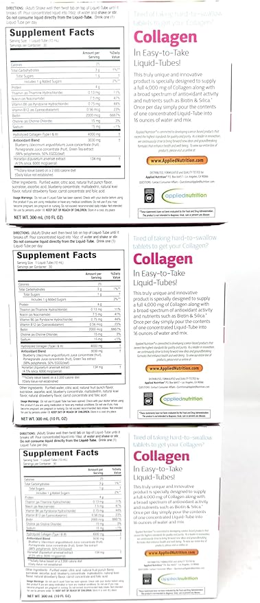 Liquid Collagen Skin Revitalization Special 3 Pack ptc( 90 Count Total )