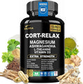 Super Calm Cortisol Supplement with Magnesium Glycinate Ashwagandha KSM-66 L-Theanine Phosphatidylserine Ginkgo Biloba &amp Lions Mane for Calm Focus Mental Clarity Relaxation Sleep Energy