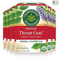Traditional Medicinals Tea Organic Throat Coat Supports Throat Health 96 Tea Bags (6 Pack)