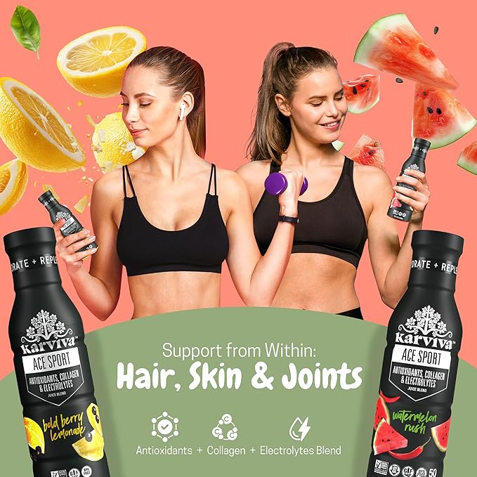Organic Juice Cleanse Detox Reset Bundle – Anicent Metabolism Booster &amp Weight Control Sprout Juices with Marine Collagen Skin Glow&ampImmunity Boost | Non-GMO BPA-Free 18 bottles