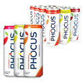 PHOCUS Energy Drink Variety Pack: Blood Orange Strawberry Kiwi &amp Lemon Lime 75mg Natural Caffeine Plus L-Theanine Zero Sugar Zero Calories No Artificial Sweeteners 11.5 fl oz Cans (Pack of