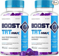 (2 Pack) Boost TRT Max - Official Boost TRT Max Gummies for Men Advanced Natural Formula Male Gummies for Maximum Performance &amp Support for Overall Wellness Booster TRT Max for 2 Months