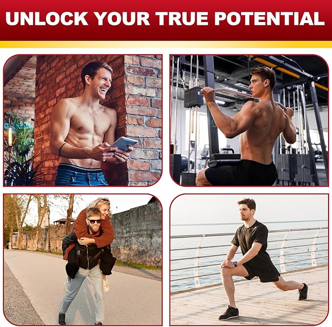 Hornygoatweed for Men 12 in 1 Horny Goat Weed Maximum Strength Male Enhancing Supplement with Maca Root Tongkat Ali Panax Ginseng Saw Palmetto for Hormone Stamina Performance Energy 60 Count