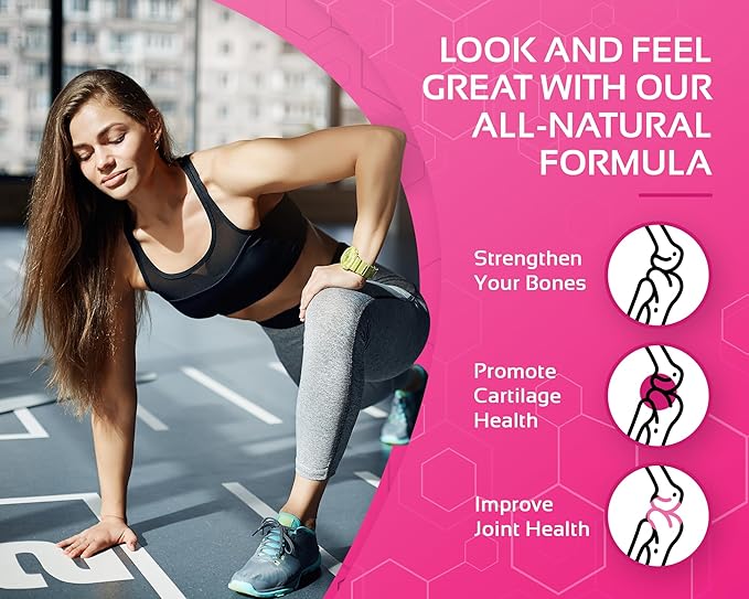 CogniTune Multi Collagen Peptides for Women with Biotin Hyaluronic Acid Vitamin C - 5 Types I II III V X Colageno Hidrolizado - 2000mg Hair Skin Nails Joints Support - 120 Capsules