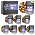 Tiesta Tea - 8 Herbal &amp Rooibos Sampler Dry Flight Set Loose Leaf No Caffeine Makes Hot and Iced Assorted Tea Sets with Herbal Chai Fruit Blends &amp More 8 Resealable Sample Pouches