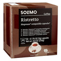 Amazon Brand - Solimo Ristretto Capsules Dark Roast Compatible with Original Brewers Pack of 1x50 Capsule (50 count)