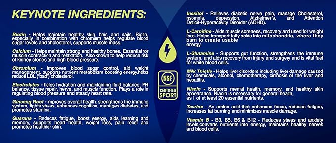 ProBaller Clean Energy Drink - Athlete-Grade Energy for Focus &amp Performance Zero Sugar NSF Certified for Sport Natural Caffeine Biotin Electrolytes Amino Acids &amp B Vitamins - Wild Berry