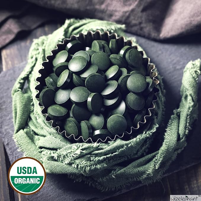 Organic Spirulina Chlorella Tablets - 50 Servings - 2-in-1 Superfood Algae Supplement for Natural Immune Support Detox and Energy Boost. Broken Cell Wall. Organic Chlorophyll. Espirulina