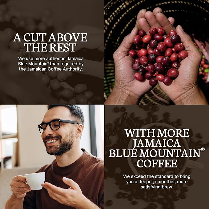 Dancing Moon Coffee Pods - Premiere Blend Jamaica Blue Mountain Coffee Beans Medium Roast Compatible with Keurig KCup Brewers Small-Batch Crafted