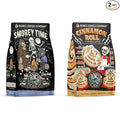 Bones Coffee Company S'morey Time and Cinnamon Roll 12 oz Ground Coffee Medium Roast Low Acid Coffee
