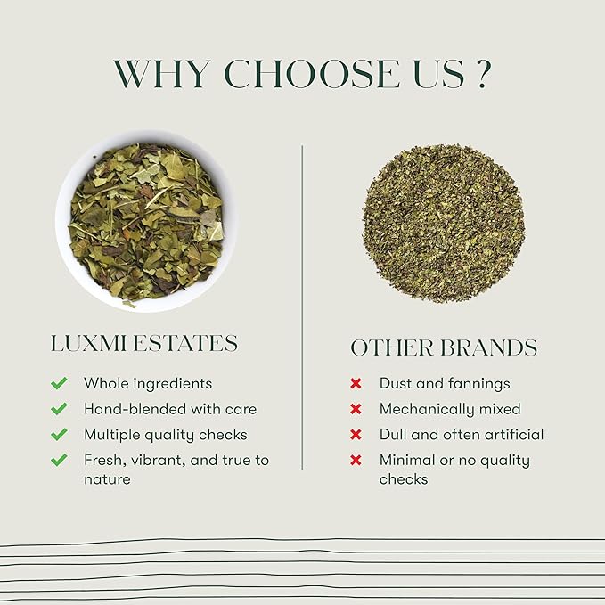 Luxmi Estates Moringa Mint Organic Moringa Mint Green Tea (50 Tea Bags) Caffeine Free Tea Bags For Digestion Detox and Stress Relief With Certified Organic Herbal Tea