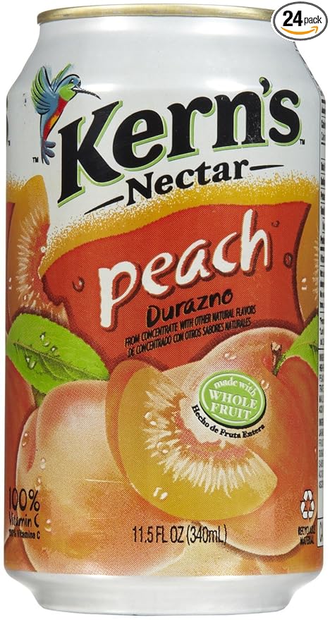 Kerns Nectar Peach Soda 11.5 oz 24 pk