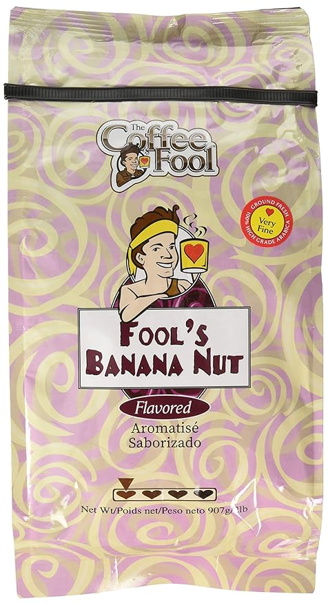 The Coffee Fool Banana Nut Very Fine Grind 2 Pound