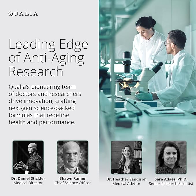 QUALIA LIFE SCIENCES Senolytic Supplement Fisetin Quercetin Piperlongumin &amp More Aging Supplement - Supports Optimal Cell Repair &amp Rejuvenation Naturally Eliminate Zombie Cells 1 Month S