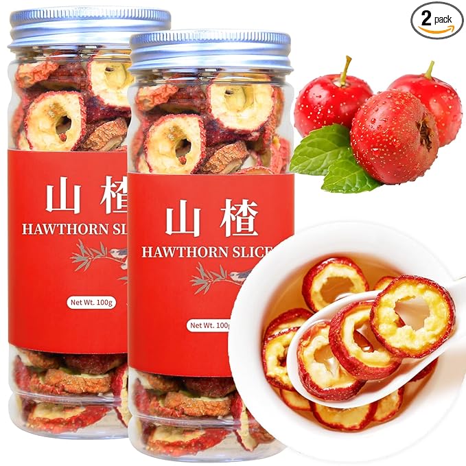 Wanhua Hall Dried Hawthorn Fruit Tea Premium Seedless Hawthorn Berries Hawthorn Slices Fruit Tea 山楂干 山楂 山楂片 7.06oz / 200g