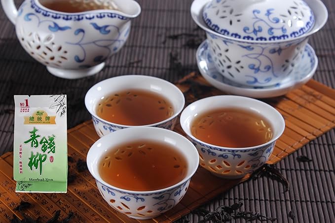 Sweet Post Dried Cyclocarya Paliurus Tea Bag - Chinese Pure Natural Health Care Tea Herbal Tea 青钱柳茶 4.4 oz (5g*25bags)