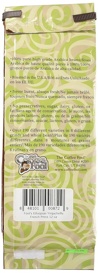 Coffee Fool's Ethiopian Yirgacheffe (French Press)