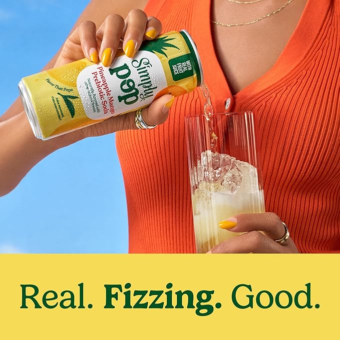 Simply Pop Soda Pineapple Mango 12 fl oz (Pack of 12)