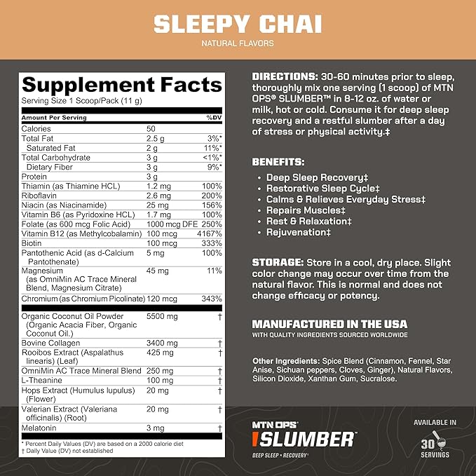 MTN OPS Slumber Gummies + Slumber Sleepy Chai Bundle