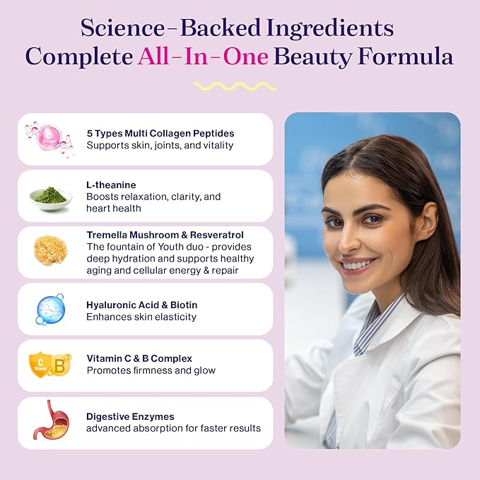 Fuel Multi Collagen Peptides Powder – 20g Hydrolyzed Collagen Types I II III V &amp X – Hair Skin Nails &amp Joint Support – Keto &amp Gluten Free – French Vanilla – 20 Servings (8.67oz)